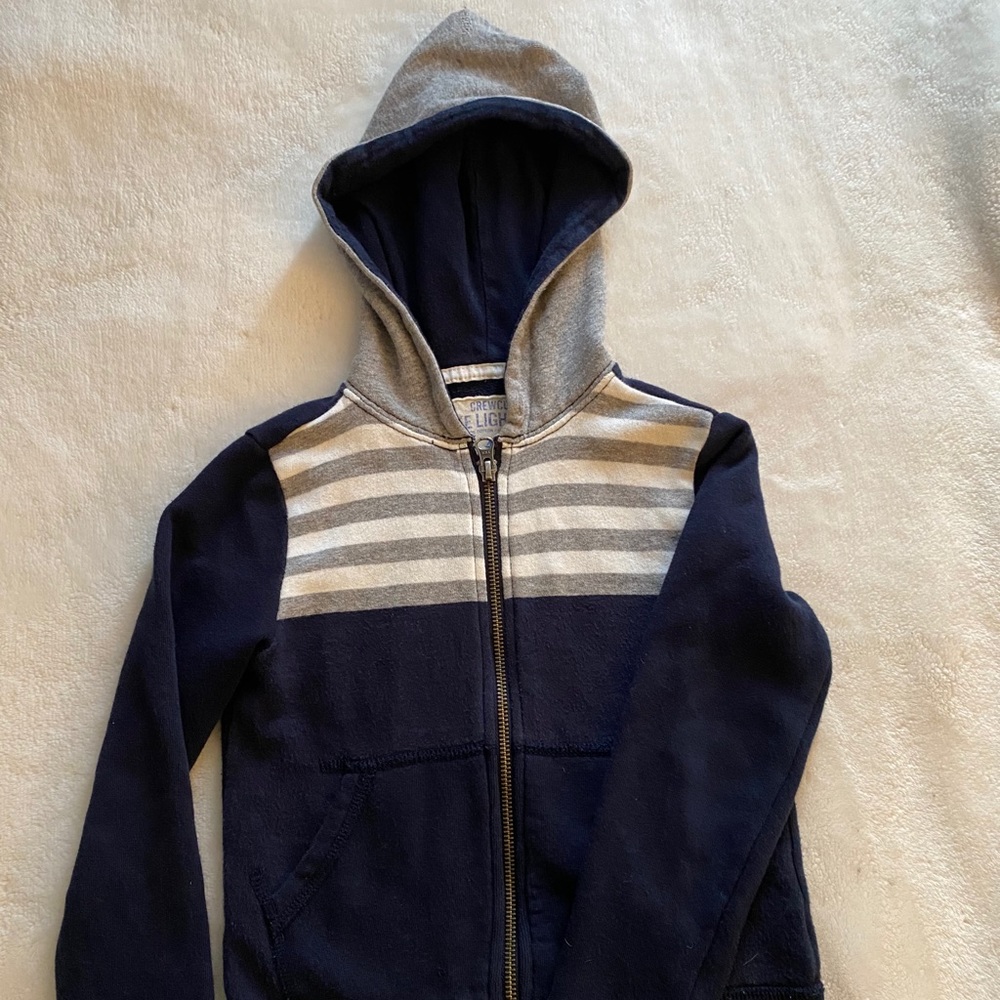 J. Crew Crewcuts hooded sweatshirt jacket 4/5 boys